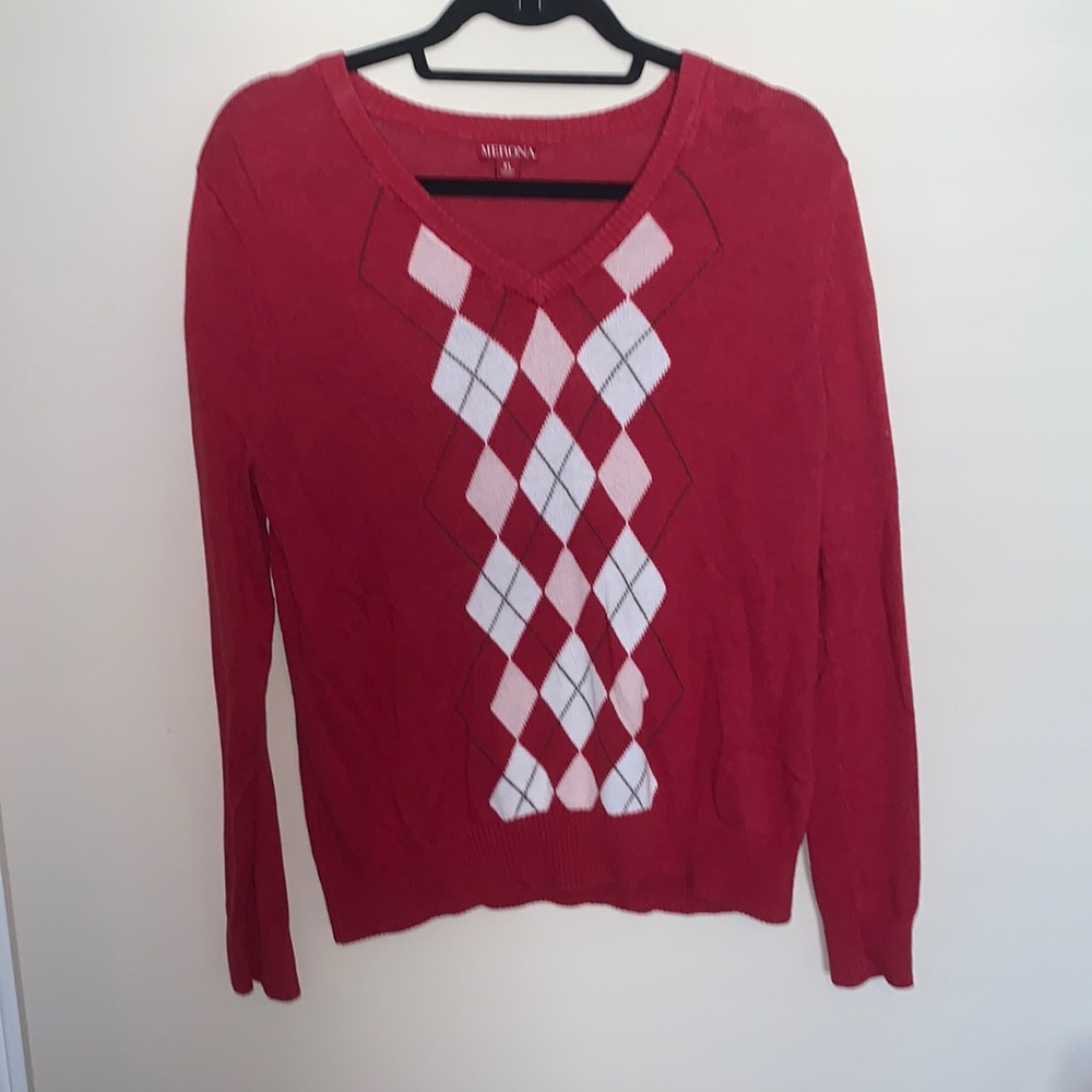 XL red V-neck sweater from Target